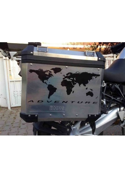 Motosiklet Dünya Haritası Sticker Motosiklet Dünya Haritası Sticker