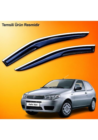 Fiat Palio Van Krom Cam Rüzgarlığı Abs Nikelajlı Krom Mügen Ön İki Cam Rüzgarlığı Tüm Kasalar 2 Parça