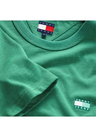 Tommy Hilfiger Tjm Reg Badge Tee Ext Erkek Yeşil T-shirt - Dm0dm22667