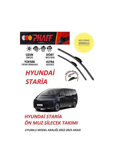 Hyundai Staria Ön Muz Silecek Takımı 2022-2025 Arası Araca Özel Aparat