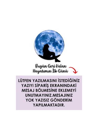 Kişiselleştirilebilir Led Işıklı Epoksi Cam Katmanlı Tablo Gloria Dolunay Mavi - 738170453 Mavi