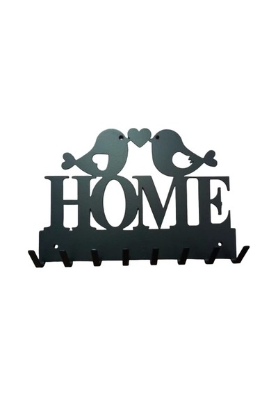 Lazer Anahtar Askısı Home Mat Siyah Mat Siyah