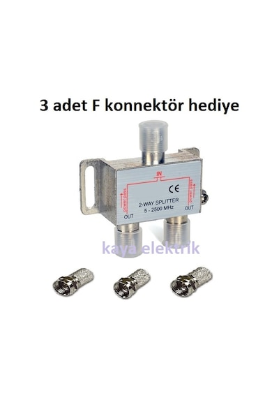 1/2 Uydu Splitter Kablo Dağıtıcı Çoklayıcı