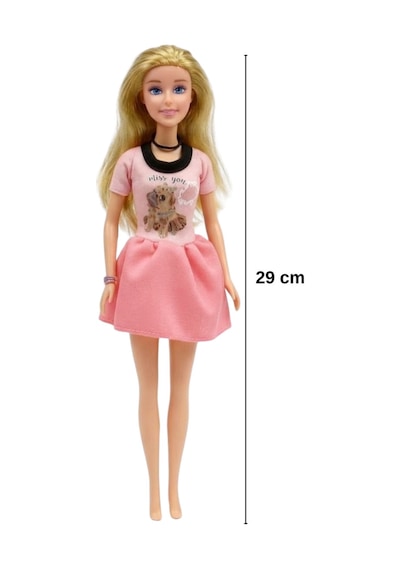 Good Girl Anne Kız Pet Shop Oyun Seti - 29 Cm Oyuncak Bebek, Yavru Köpekler Ve Pusetli Evcilik Seti Sarışın
