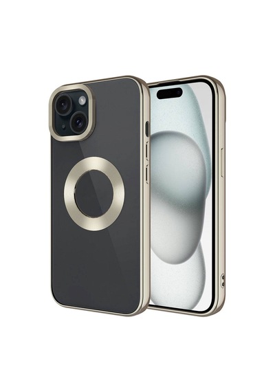Apple iPhone Uyumlu 15 Kılıf Kamera Lens Korumalı Logo Gösteren İnce Hafif Pazarplus Titanyum