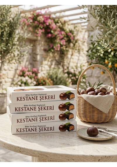 Çikolata Kaplamalı Kestane Şekeri - 4'lü Çanta Paket 125 Gr X 4