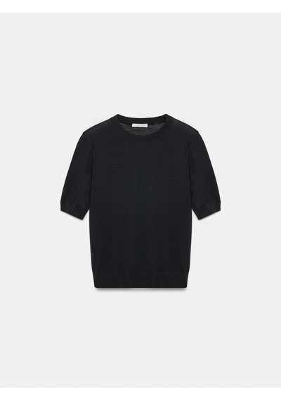 Dilvin 10872 Lyocell Karışımlı Minimal Bluz-siyah