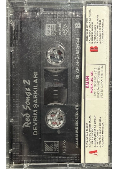 Plak Değildir Kaset Tir Kaset Red Songs 2 Dünya Devrim Şarkılar