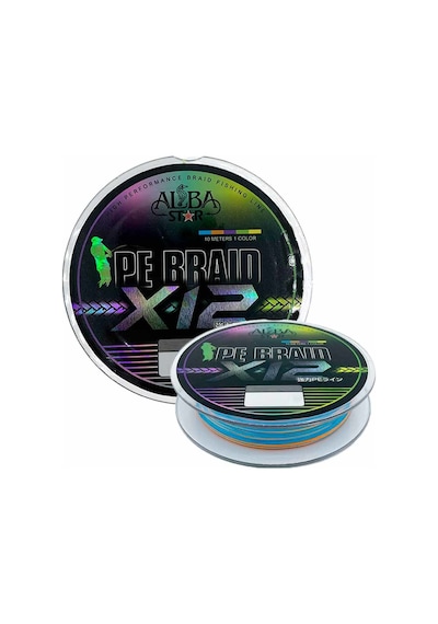 Albastar Carrier 12x 0.16 Mm 150m 12 Örgü İp Misina Multicolor 11.5 Kg Çeker
