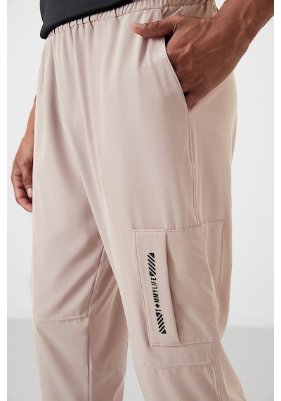 Tommy Life Bej İnce Yumuşak Comfort Fit Erkek Eşofman Alt - 82120
