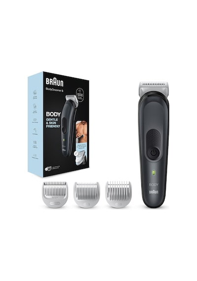 Braun BodyGroomer 3 BG 3340 SkinShield Teknolojisi 3 Ek Parçalı Vücut Bakım Seti