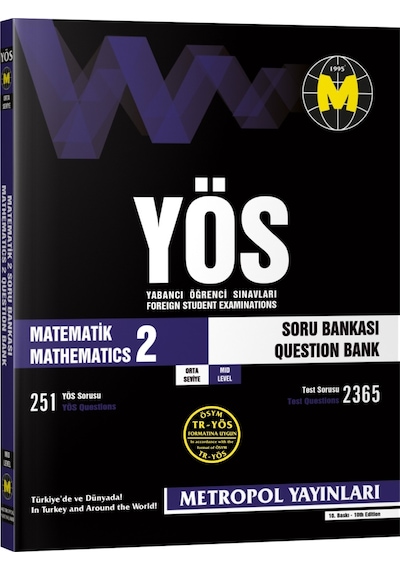 Metropol Yayınları Yös Matematik-2 Konu Özetli Soru Bankası