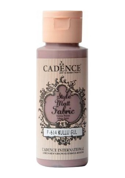 Cadence Sytle Matt Kumaş Boyası 59ml F-614 Küllü Gül