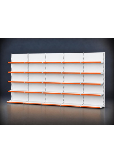 Market Rafı Ekonomik 5'li Bazasız Duvar Ünitesi- 40a/30 4 - H:220 Cm 40x60 Cm-antrasit Gri Çok Renkli