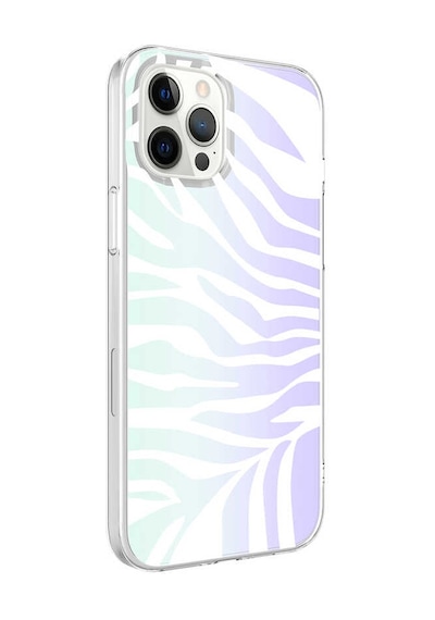 Apple Uyumlu iPhone 12 Pro Max Uyumlu Zore M-blue Desenli Kılıf-zebra No1 Zebra No1 -