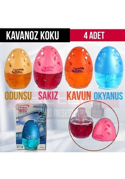Küre-kavanoz Koku Kavun-sakız-odunsu-okyanus- 100ml 4adet