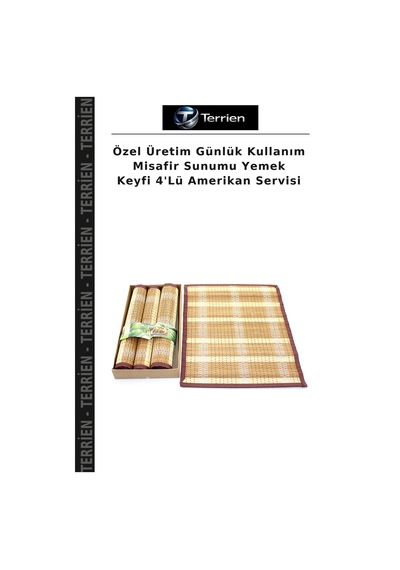 Özel Üretim Günlük Kullanım Misafir Sunumu Yemek Keyfi 4'lü Amerikan Servisi Çok Renkli