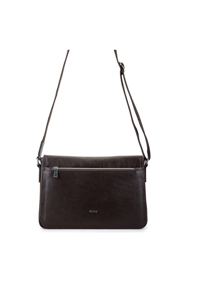 Tamer Tanca Unisex Hakiki Deri Kahverengi Postacı Çanta 1012 2032 Cnt Y26 Kahve