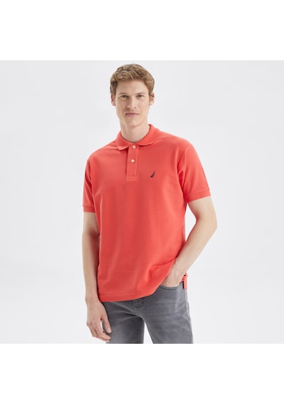 Nautica Nautıca Erkek Turuncu Classıc Fıt Kısa Kollu Polo K35000T 8Sc Turuncu
