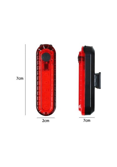 Epic Nist Usb Li Arka Stop Çakar Lambası Şarjlı Arka Işık Kırmızı