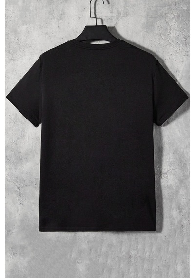 Flood Of Style Unisex Hanımcı Baskılı T-shirt Siyah