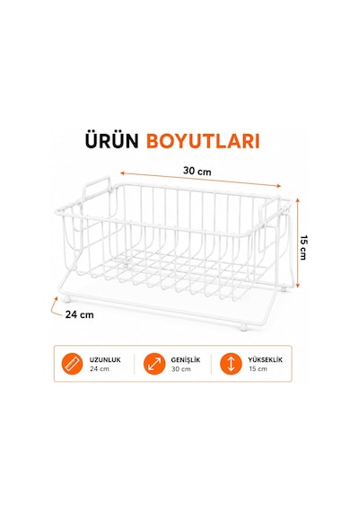Metal Ayaklı Sepet Meyvelik Sebzelik, Beyaz Tel Mutfak Organizeri, Tezgah Üstü Meyve Sebze Sepeti, Tabak Bardak Düzenleyici, Taşıma Kulplu Kaymaz Ayaklı Saklama Sepeti Çok Renkli Metal Ayaklı Sepet Meyvelik Sebzelik, Beyaz Tel Mutfak Organizeri, Tezgah Üstü Meyve Sebze Sepeti, Tabak Bardak Düzenleyici, Taşıma Kulplu Kaymaz Ayaklı Saklama Sepeti Çok Renkli