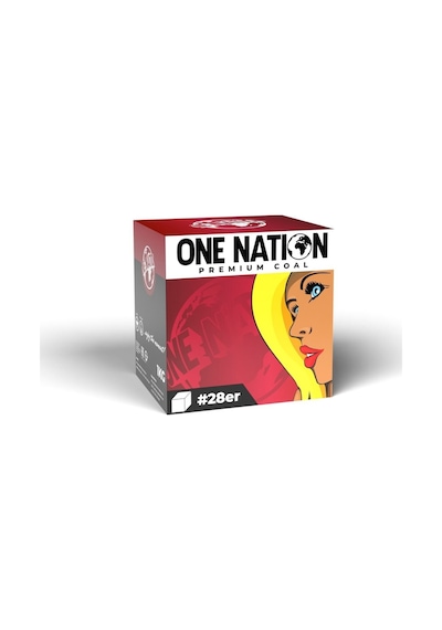 One Nation 28er Premium Nargile Kömürü 1 Kg