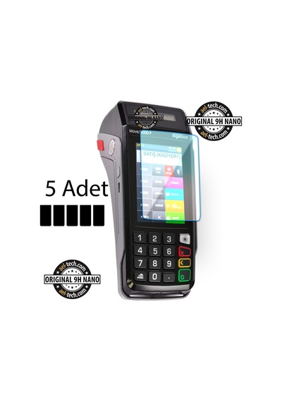 İngenico Move 5000f Yazar Kasa Pos Dokunmatik 9h Nano Ekran Koruyucu 5'li Set