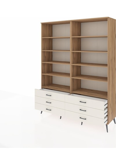 Hyperion Gardrop 10 Raflı 6 Çekmeceli 176x44x221 Çam-çam/aytaşı Çam/aytaşı Hyperion Gardrop 10 Raflı 6 Çekmeceli 176x44x221 Çam-çam/aytaşı Çam/aytaşı