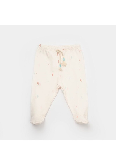 Biorganic Save The Seahorse Patikli Bebek Pantolonu 57914 Bej - Mint Yeşil