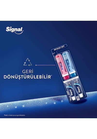 Signal White Now Diş Macunu 14ml+fırça Seyahat 2li Set