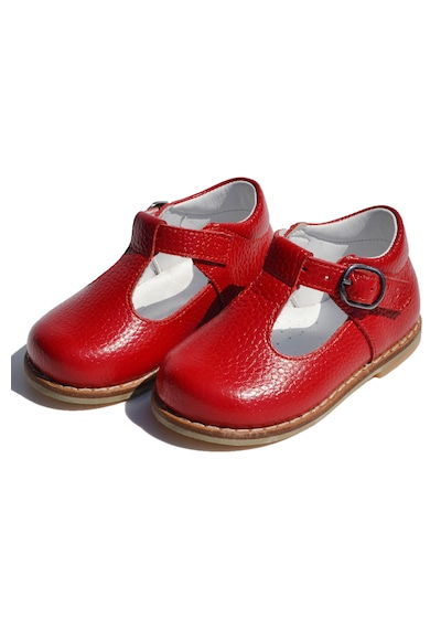 Cevoclub Kids Hakiki Deri Ortopedik İlkadım Ayakkabı Kırmızı Cv-338 Kırmızı