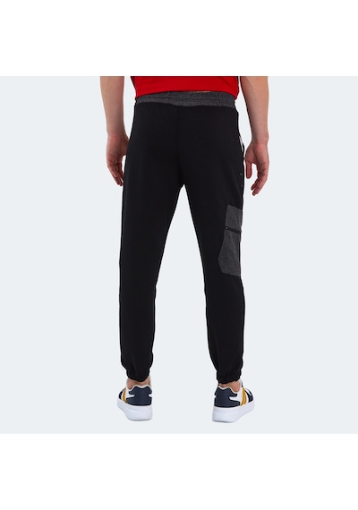 Slazenger PARTNER Erkek Cepli Dar Paça Siyah Eşofman Altı
