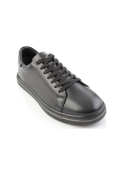 Bambi Siyah Napa Hakiki Deri Erkek Sneaker E01807203043