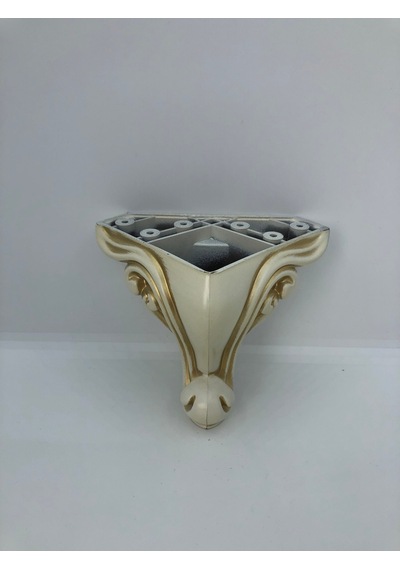 PLASTİK,10*9*9 CM KREM-GOLD DOLAP,KOLTUK,MOBİLYA AYAĞI (4ADET)