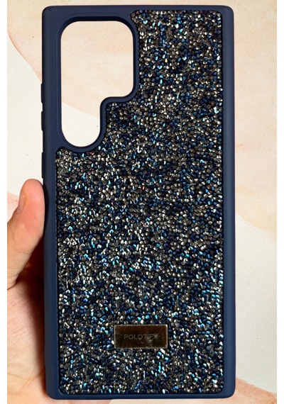 Samsung Galaxy S23 Ultra Yıldız Tozu Premium Lacivert Silikon Kılıf