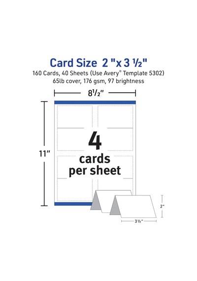 5302 Küçük Çadır Kart, Beyaz, 2 X 3 1/2, 4 Kart/ Box 160 Cok Renkli