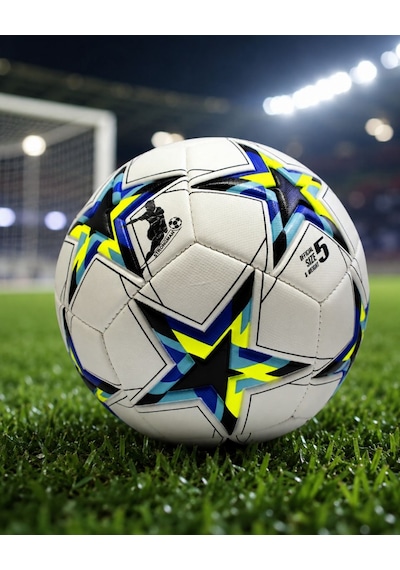 Profesyonel Dikişli Futbol Topu Dayanıklı Kaymaz Yüzeyli Antrenman Topu