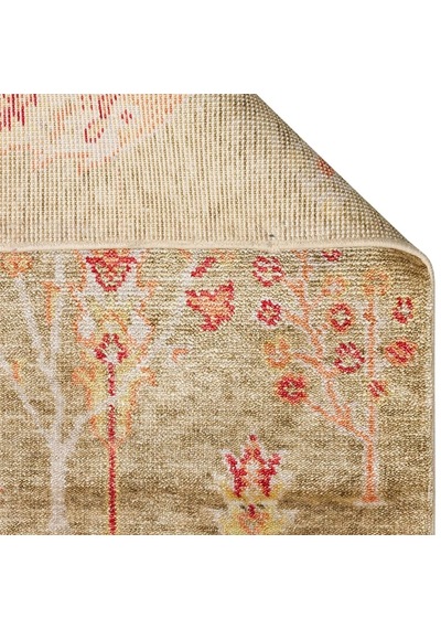 Hoom Rugs Nepal Zr 08 Yün Viskon Tensel Green Autumn Otantik Modern Uşak Halısı Çok Renkli