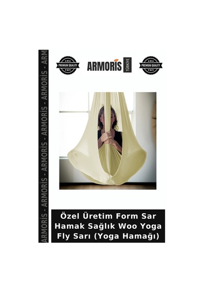 Özel Üretim Form Sar Hamak Sağlık Woo Yoga Fly Sarı Yoga Hamağı