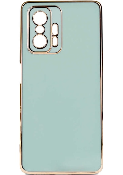 Xiaomi Mi 11T Pro 5G Parlak Kenarli Bark Silikon Kilif 547680943