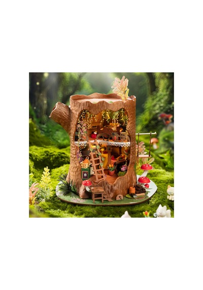 Masal Ağacı Led Işıklı Kendin Yap Minyatür Maket Seti Rolife Fairytale Tree House