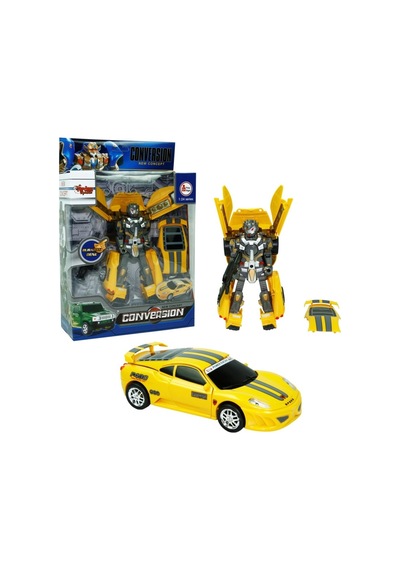 Transformers Conversion Dönüşebilen Robot Araba Sarı
