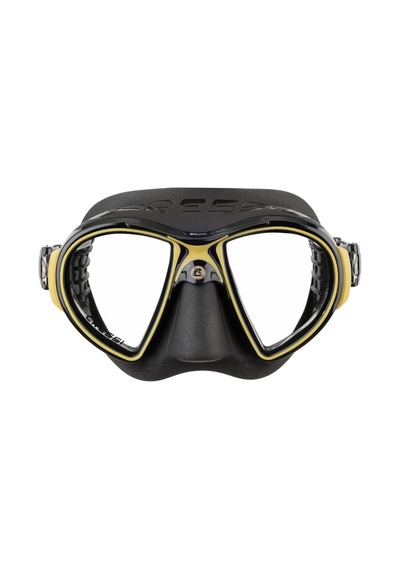 Cressi Zeus Maske Black/yellow Black - Yellow
