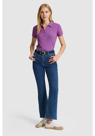 U.S. Polo Assn. U.s. Polo Assn. Kadın Menekşe Tişört Basic 50321818-vr037 Menekse