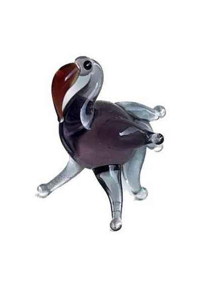 El Yapımı Mini Murano Cam Flamingo Biblo A120-02