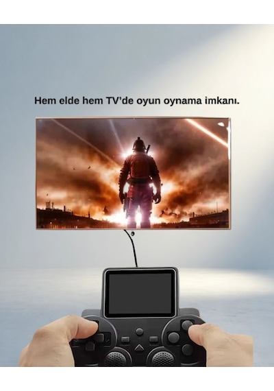 Hdmı Bağlantılı Retro Oyun Konsolu 520 Oyunlu S10 Gamepad