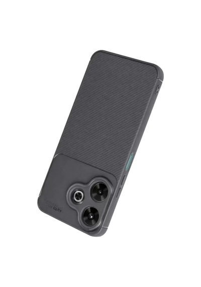 Xiaomi Redmi 13 4g Kılıf Auto Focus Karbon Kapak - Gri -