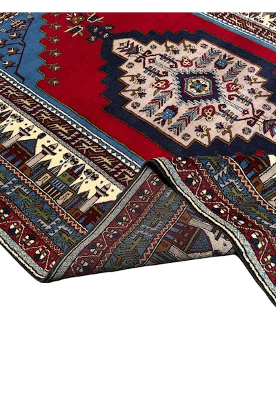 El Dokuma Özel Üretim Yahyalı Halısı 202x310 Kök Boya Yün Salon Halısı