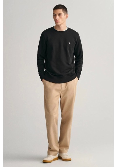 Gant Erkek Siyah Regular Fit Sweatshirt Siyah
